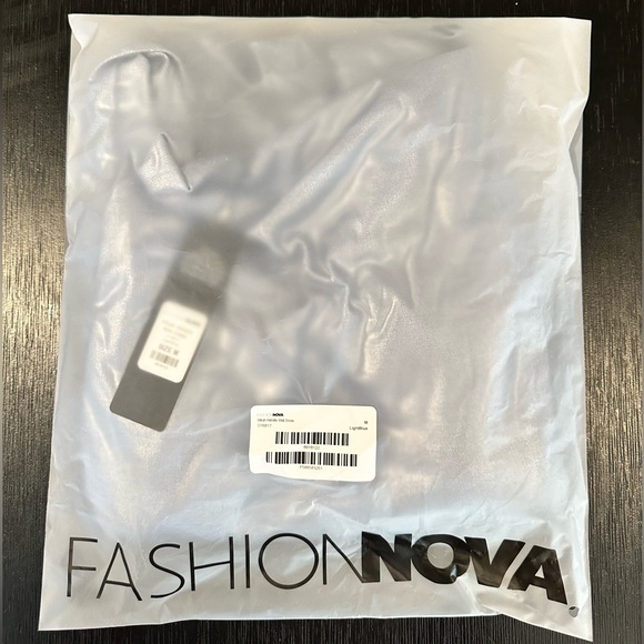 ‼️ SOLD ‼️🌟 Fashion Nova Mikah Metallic Midi Dress - Light Blue - NWT 🌟 - Picture 4 of 5
